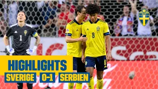 Highlights: Sverige - Serbien 0-1 | Nations League | Tung förlust