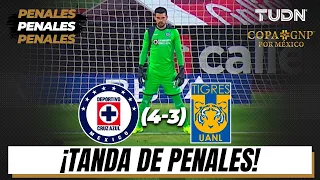 Tanda de Penales | Cruz Azul (4)-(3) Tigres | Semifinal Copa GNP por México | TUDN