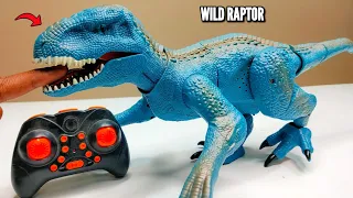 RC Fastest Jurassic Dino Raptor Unboxing & Testing – Chatpat toy tv