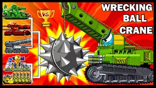 Crane Wrecking Ball / WOT | Мега танки VS Мега Босс | Мультики про танки | Arena Tank Cartoon