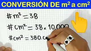 CONVERTIR m2 a cm2 metros cuadrados a centímetros cuadrados