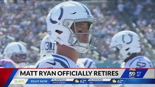 Matt Ryan calls it a career. The quarterback officially announces his retirement