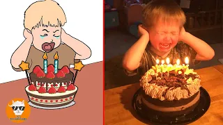 Drawing Memes - Funny Baby Blowing Candle Fails  || Just Funniest