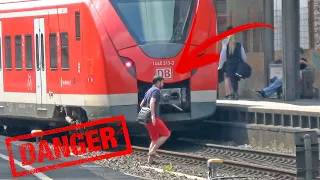 Persoon op het spoor! | Person im Gleis!