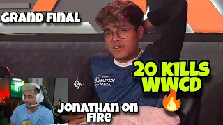 Jonathan 20 kills WWCD🔥In Grand Final | Scout Shocking React on Jonathan