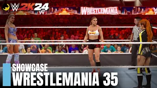 WWE 2K24 | Showcase: The Women Take the Lead | Becky Lynch vs. Charlotte Flair vs. Ronda Rousey