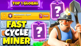 Top 1 global with fast cycle miner deck 🔥