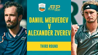 Daniil Medvedev vs Alexander Zverev Highlights | Rolex Monte Carlo Masters 2023