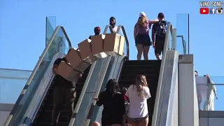 Best Gravity Box On Escalator Prank 😂