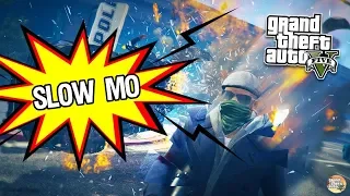 ✅GTA 5 Slow mo ⭐Смешные Моменты⭐ГТА 5 Mods⭐Замедление Времени