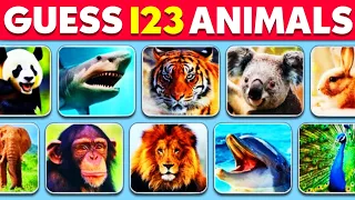 Guess 123 Animals in 3 Seconds | Easy, Medium, Hard, Impossible