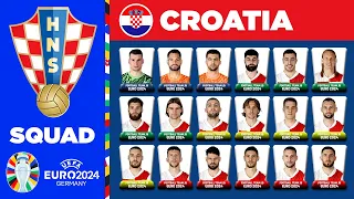 CROATIA SQUAD EURO 2024 | CROATIA SQUAD DEPTH EURO 2024 | UEFA EURO 2024 GERMANY