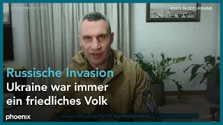 Videobotschaft von Vitali Klitschko zum Krieg in der Ukraine am 31.03.22