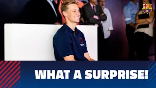 DE JONG'S SURPRISE | He couldn't contain the emotion