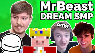 MrBeast joins Dream SMP + YouTuber's reactions | Technoblade, Dream, TommyInnit, Tubbo...