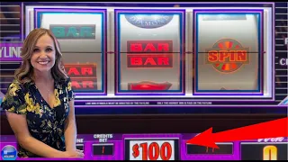 Epic Win at Hard Rock Toughest Casino Ever!: $100 Wheel of Fortune Jackpot! | Staceysslots.com