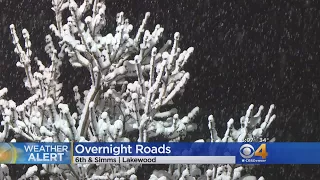 Heavy, Wet Snow Causes Some Road Troubles