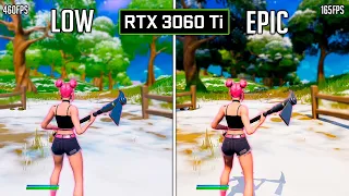 RTX 3060 Ti 8GB Fortnite Chapter 3 All Settings 1080P