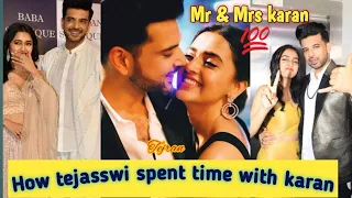 how Tejasswi prakash spent time with karan kundra during nagin 6 shoot #tejran #tejasswiparakash