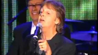 Paul McCartney performs with band HQ