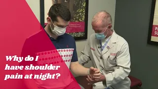 What does shoulder pain at night mean?