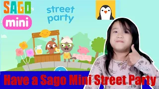 Sago Mini Street Party! Fun gameplay in NEW game where we have fun on the street!