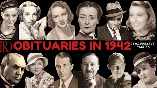 Obituaries in 1942-Famous Celebrities/personalities we've Lost in 1942-EP 1-Remembrance Diaries