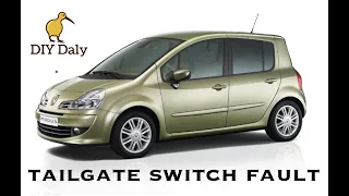 How to fix Renault Modus tailgate switch fault