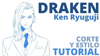 DRAKEN Ken Ryuguji Tokyo Revengers CORTE Y TRENZA (Tutorial de cabello para HOMBRES ) cosplay