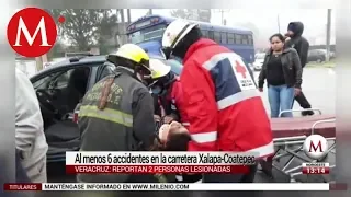 Al menos 6 accidentes en la carretera Xalapa-Coatepec
