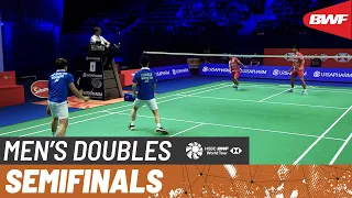 HYLO Open 2021 | Gideon/Sukamuljo (INA) [1] vs Jomkoh/Kedren (THA) | Semifinals