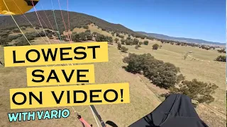Lowest Paragliding Save Ever - With Vario from Air 3