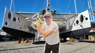 Have we gone MAD?! Drilling HOLES Before We LAUNCH! - Onboard Lifestyle ep.241