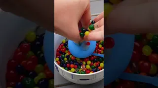 Smashing GIANT water beads orbeez in stress ball