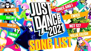 Just Dance 2021 SONG LIST | COMPLETE
