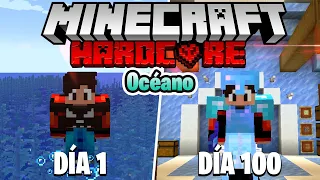 SOBREVIVÍ 100 DÍAS EN UN OCÉANO EN MINECRAFT HARDCORE!