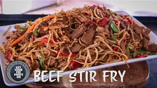 Beef Stir Fry - Chinese Food - 36 Inch Blackstone Griddle