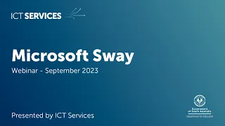 Microsoft Sway - Webinar September 2023