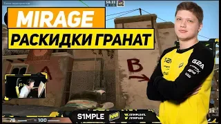 NAVI S1MPLE : Раскидки гранат на карте de_mirage [ГАЙД]