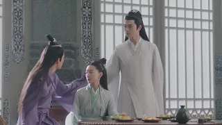 Handsome male god pretending to be sick and begging goddess to feed, male god is jealous