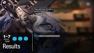 【明日方舟】【Arknights】【Trust Farm】1-7 (T2 Rock) (1 Operator)