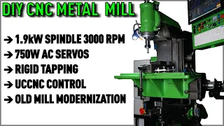 How to Make DIY Metal CNC Mill - The CNC Modernization of Old Milling Machine