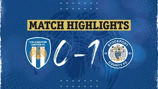 Highlights | Colchester United 0-1 Stockport County