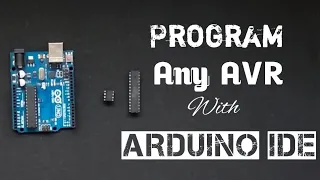 How to program AVR microcontroller with arduino ide | arduino as isp | avrdude | Attiny85 | Atmega8