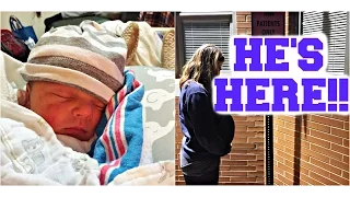 HE'S FINALLY HERE - MEETING OUR SON | Labor & delivery VLOG