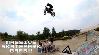 DIRTBIKES IN SKATEPARKS Oregon & Big Hill Jam