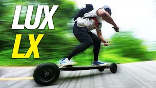 Test Riding The Lux LX Electric Skateboard (All Terrain Setup)