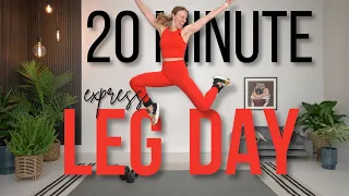 20 min QUICK & EFFECTIVE leg day workout | NO REPEAT