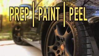 PAINTING PORSCHE RIMS WITH RUSTOLEUM PEEL COAT