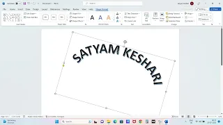 MS word 2021 WordArt Design and 3D Rotation#msword #window #word #design #3d #3drotation